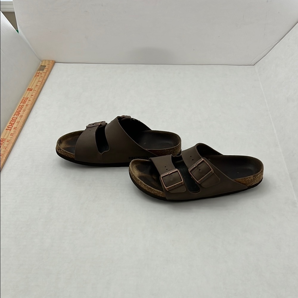 Brown Double Strap Sandals